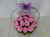 cestas com rosas
