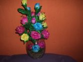 Arranjo de rosas coloridas